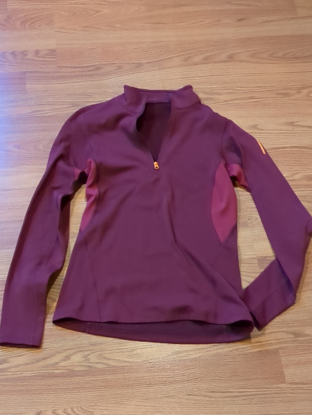 Arc'teryx Rho LT Zip Neck Maroon Burgundy Thermal Fleece Base Layer Pullover